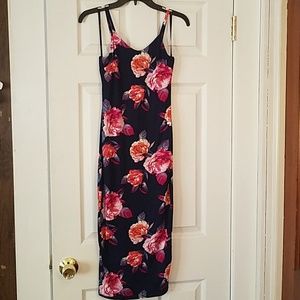 Floral bodycon midi dress
